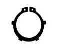 DIN 983 - Кольцо стопорное наружное с лапками